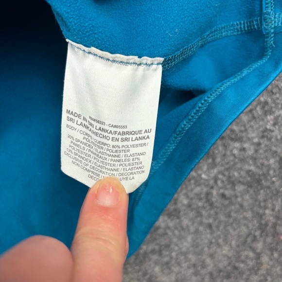 NIKE PRO Women’s Blue Dri-Fit 1/4 Zip Long Sleeve Fleece lined Pullover Large - Picture 5 of 8